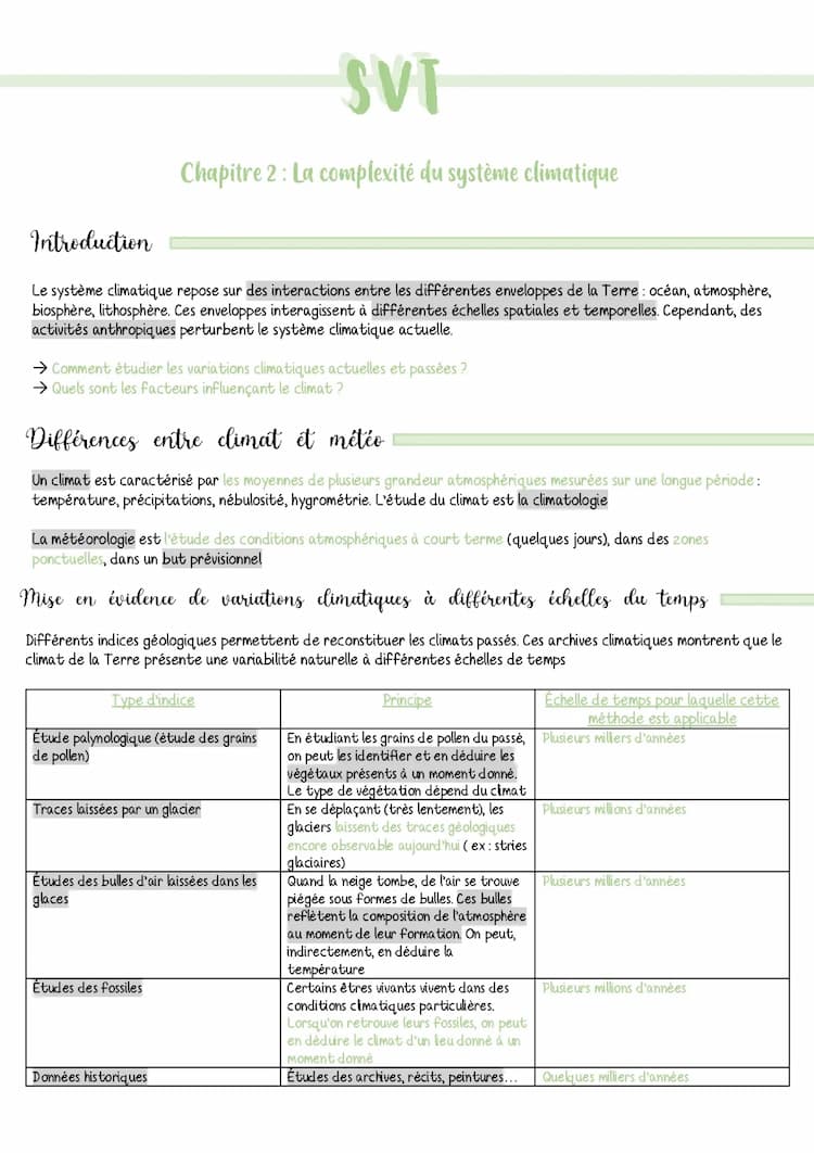 Know SVT - Chapitre 2: la complexité du système climatique  thumbnail