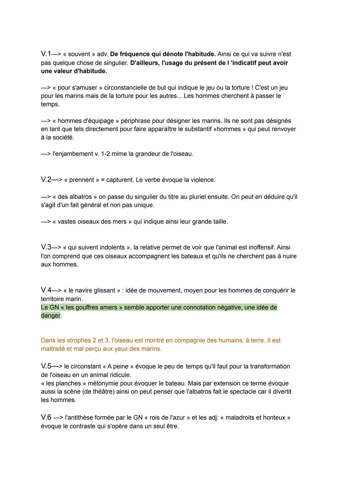Objet d'étude: La poésie du XIX* au XIX* siècle
LECTURE LINÉAIRE : L'ALBATROS, Baudelaire, Les Fleurs du mal 1857:
Titre : L'Alba = Blanche 