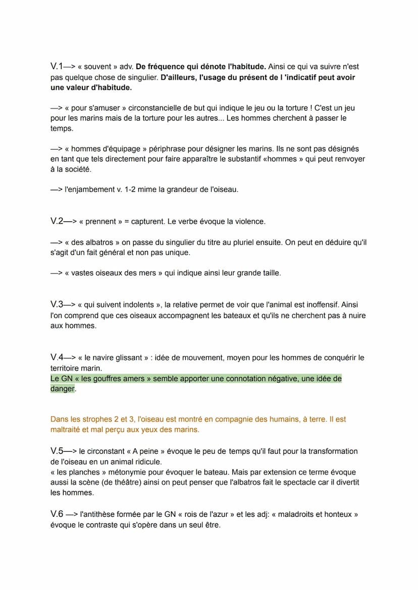 Objet d'étude: La poésie du XIX* au XIX* siècle
LECTURE LINÉAIRE : L'ALBATROS, Baudelaire, Les Fleurs du mal 1857:
Titre : L'Alba = Blanche 