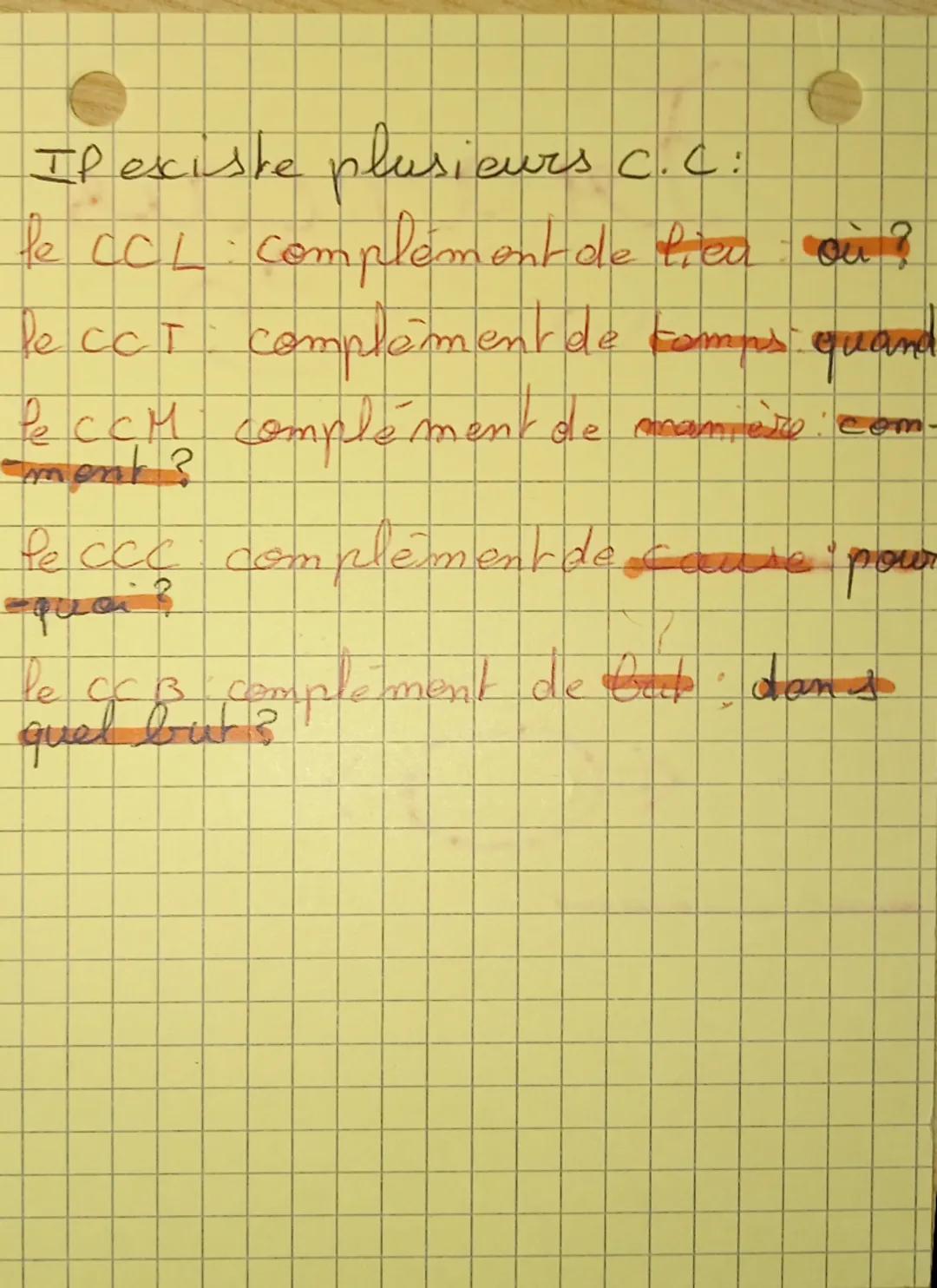 8
Français
Les complements
2
circonstanciels
Definition: Les compléments circon.
tonciels complètent le sens d'un
phrase en précisant Pes ci