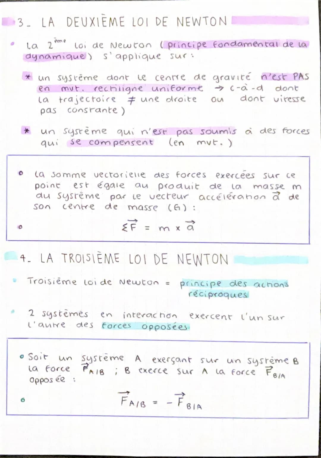 PRYSIQUE CRIME
CHAPITRE 2 : MOUVEMENT ET FORCE
1. CENTRE DE MASSE D'UN SYSTÈME
O
système = un objet ou ensemble d'objet dont
étudie
Le
mouve