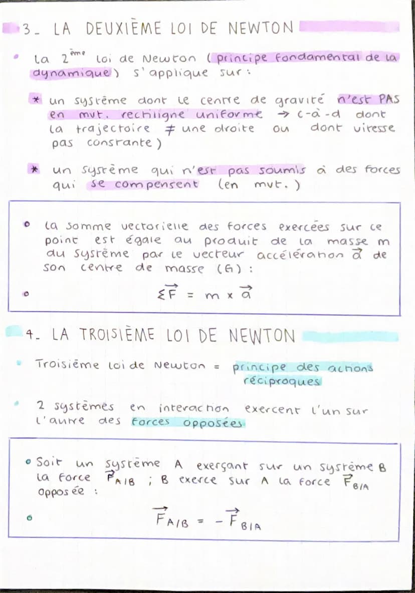 PRYSIQUE CRIME
CHAPITRE 2 : MOUVEMENT ET FORCE
1. CENTRE DE MASSE D'UN SYSTÈME
O
système = un objet ou ensemble d'objet dont
étudie
Le
mouve