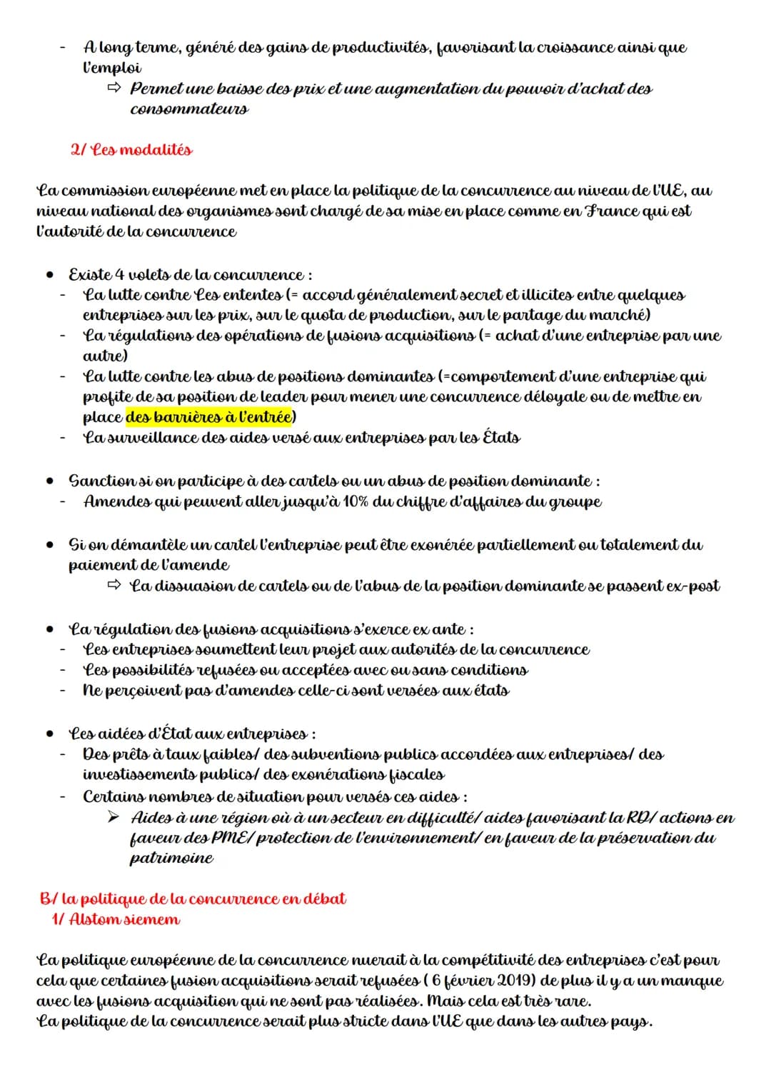 Chapitre 9: Quelles politiques
économiques dans le cadres européen?
Définitions :
Intégration économique : développement des interdépendance