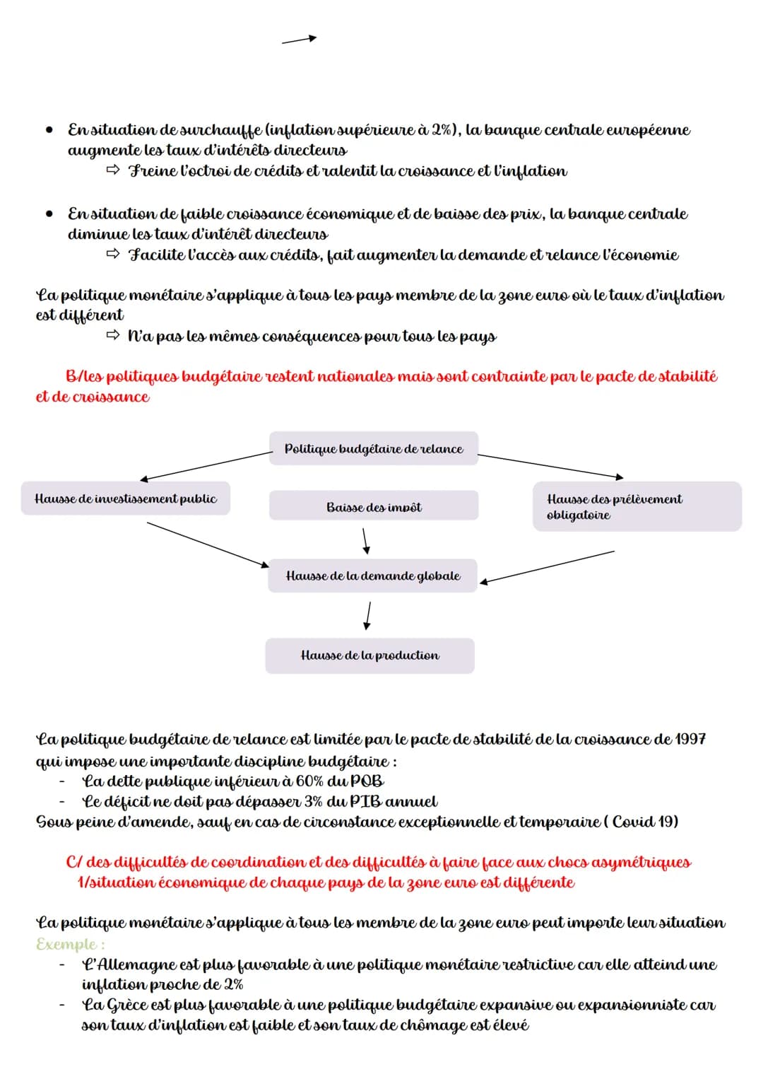 Chapitre 9: Quelles politiques
économiques dans le cadres européen?
Définitions :
Intégration économique : développement des interdépendance