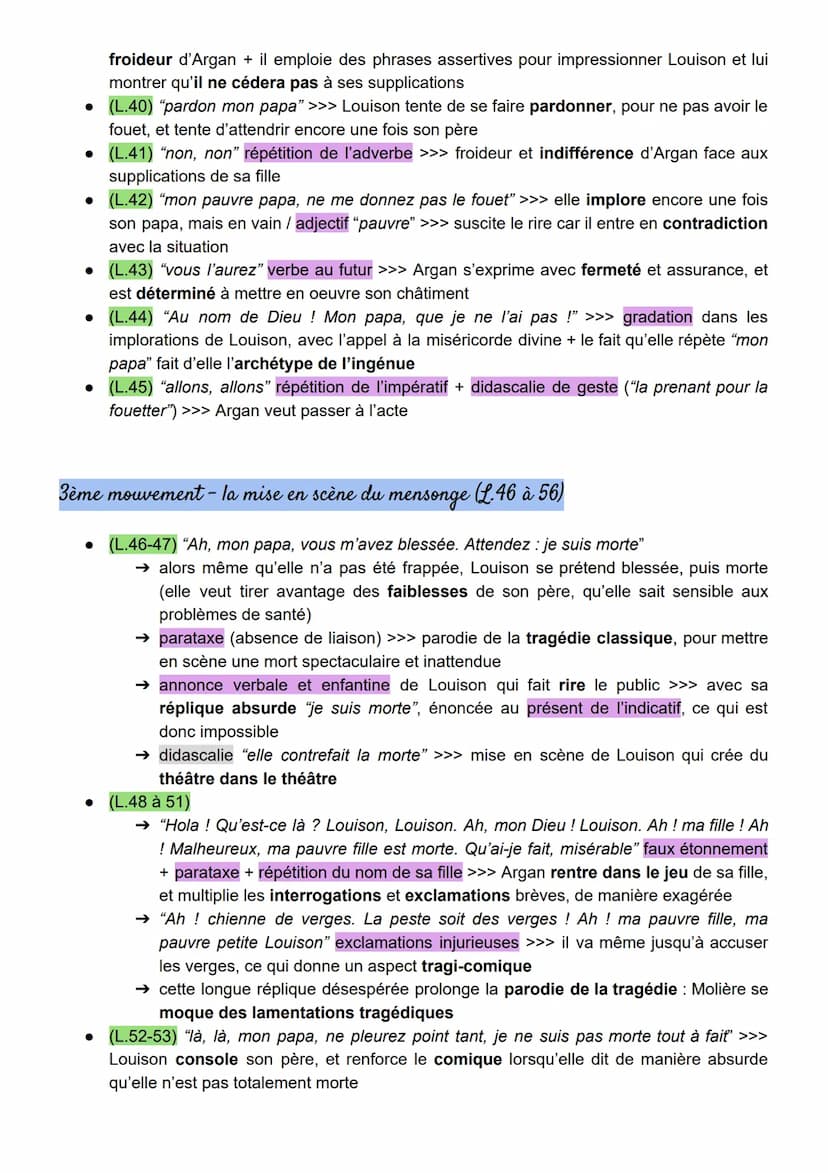 Parcours associé: Spectacle et comédie (texte 4)
Introduction
Scène 8. Acte 2. Le malade imaginaire
Le Malade imaginaire est une comédie-bal