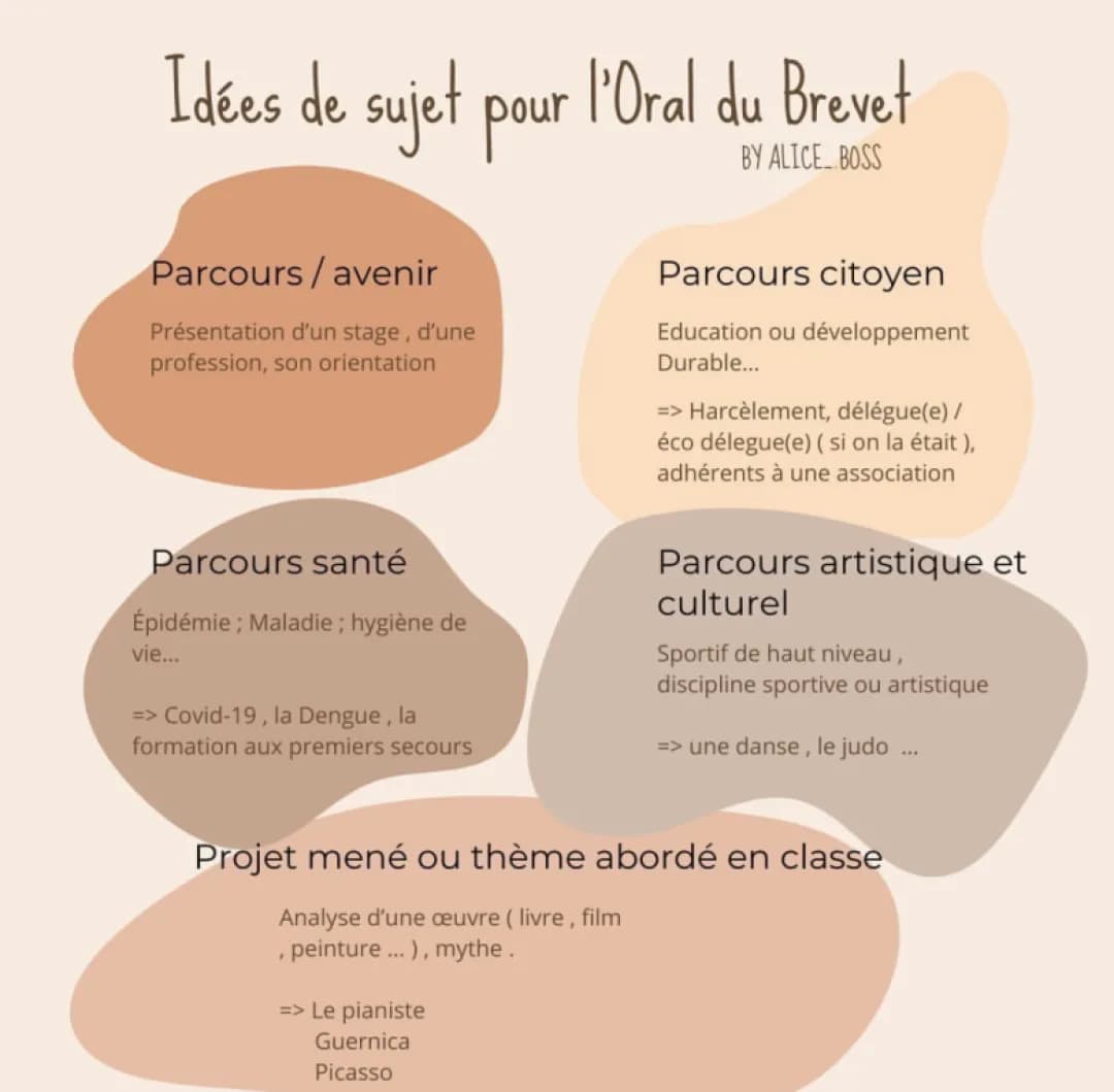 Exemples et Problématiques pour l'Oral Brevet Histoire des Arts 2024