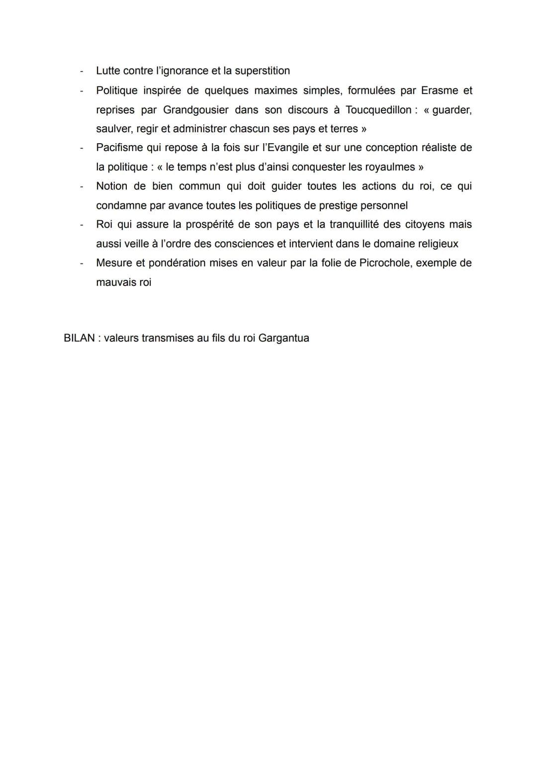 
<p>Frère Jean apparaît tardivement mais occupe ensuite le devant de la scène à plusieurs reprises dans "Gargantua":</p>
<ol>
<li>Il fait sa