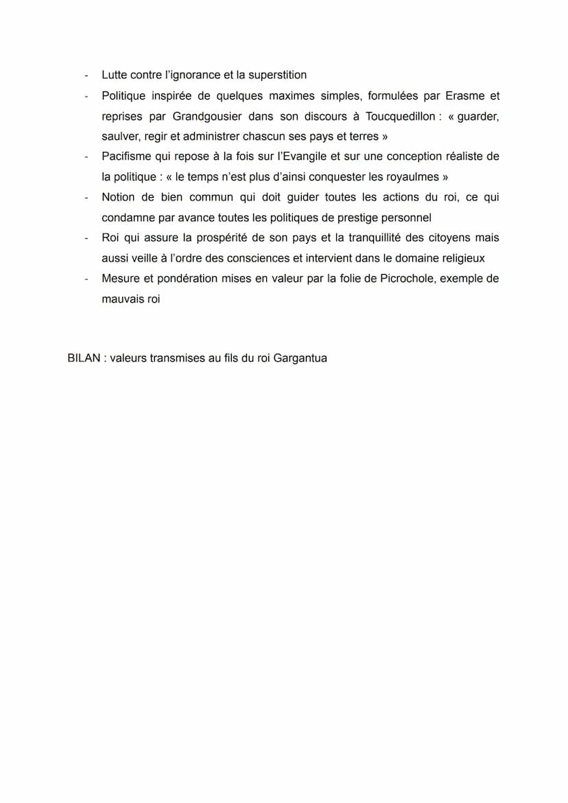 
<p>Frère Jean apparaît tardivement mais occupe ensuite le devant de la scène à plusieurs reprises dans "Gargantua":</p>
<ol>
<li>Il fait sa