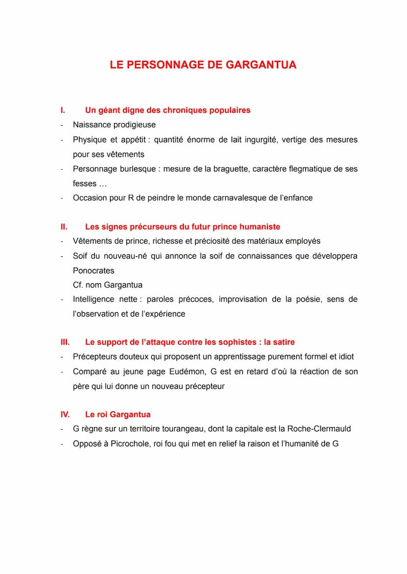 
<p>Frère Jean apparaît tardivement mais occupe ensuite le devant de la scène à plusieurs reprises dans "Gargantua":</p>
<ol>
<li>Il fait sa