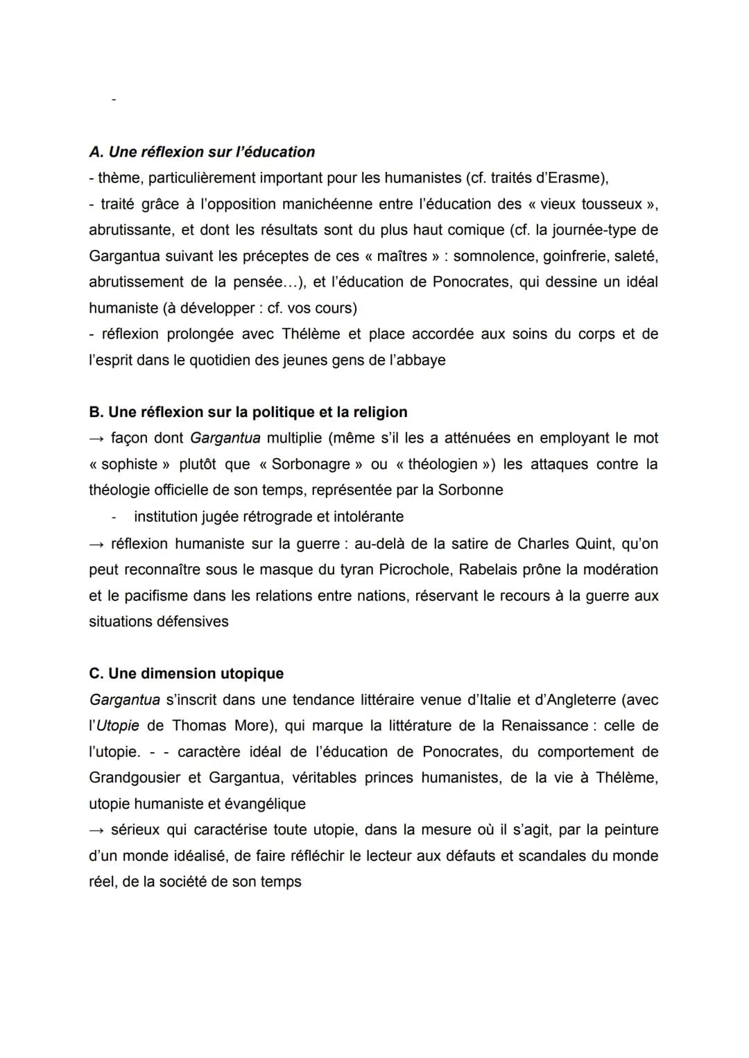 
<p>Frère Jean apparaît tardivement mais occupe ensuite le devant de la scène à plusieurs reprises dans "Gargantua":</p>
<ol>
<li>Il fait sa