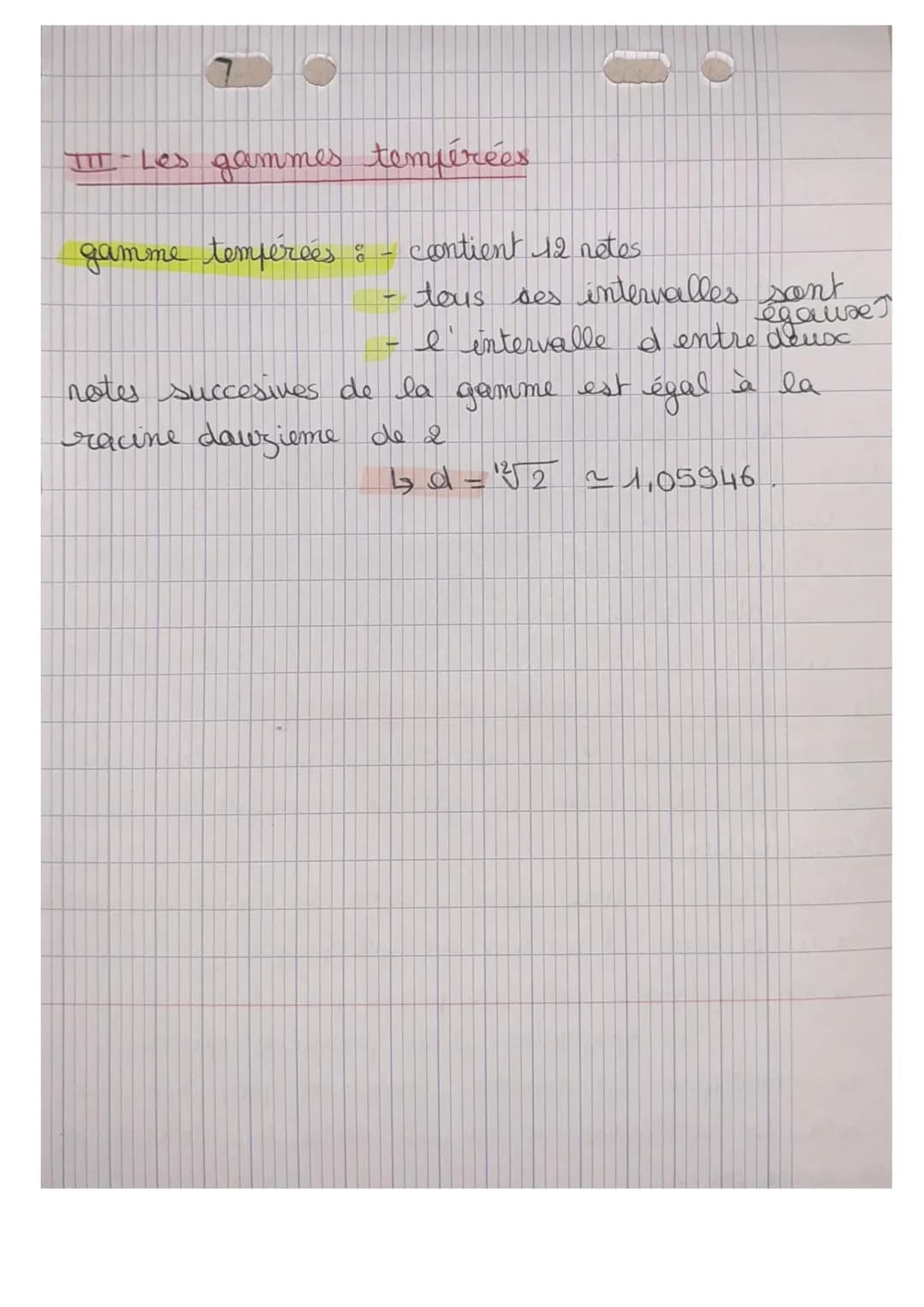 CO
Th 4 Chap 3: La musique, ou l'art de gaure
entendre les neembre; le cours
I- Les intervalles en musiques.
Une intervalle : -
Sondamentale