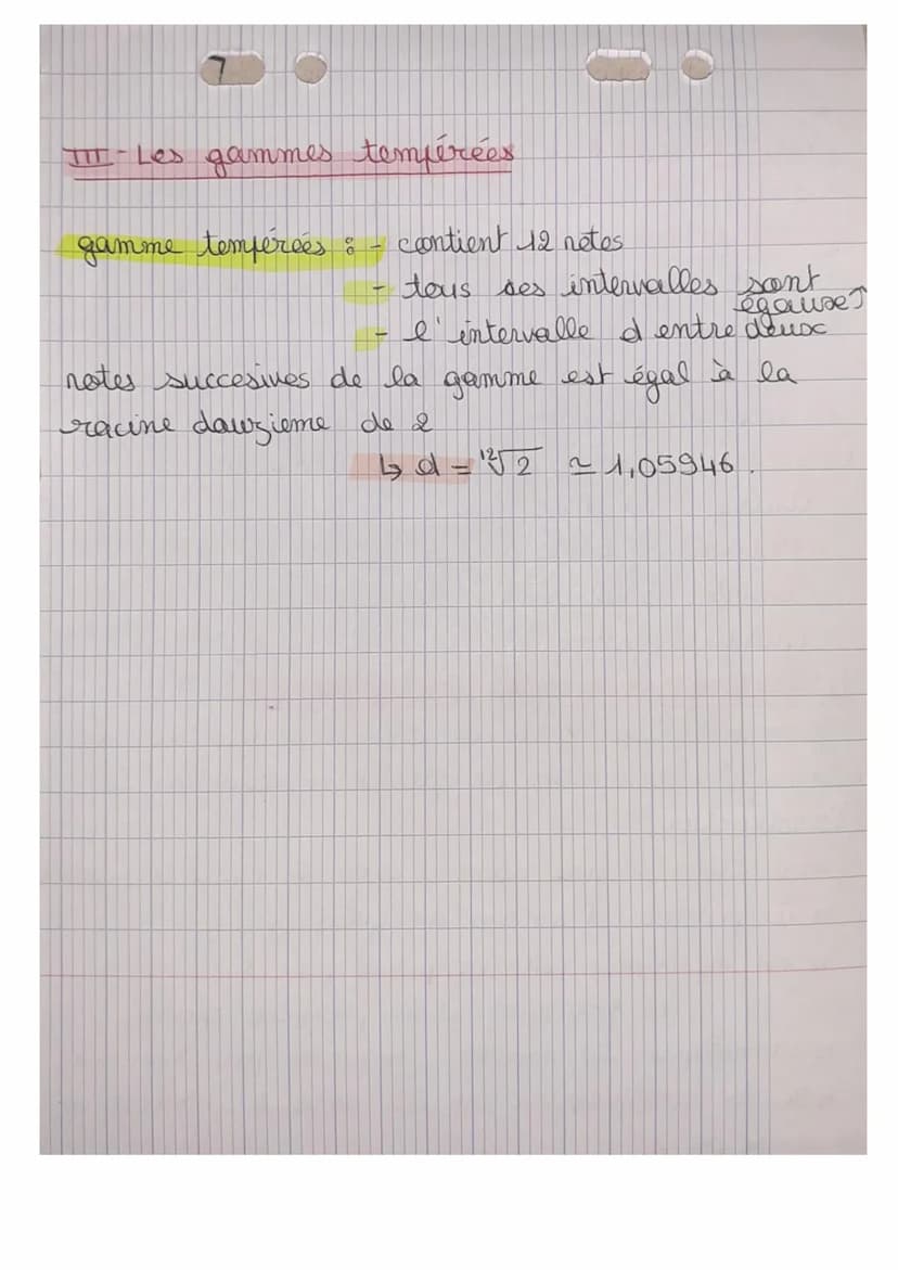 CO
Th 4 Chap 3: La musique, ou l'art de gaure
entendre les neembre; le cours
I- Les intervalles en musiques.
Une intervalle : -
Sondamentale