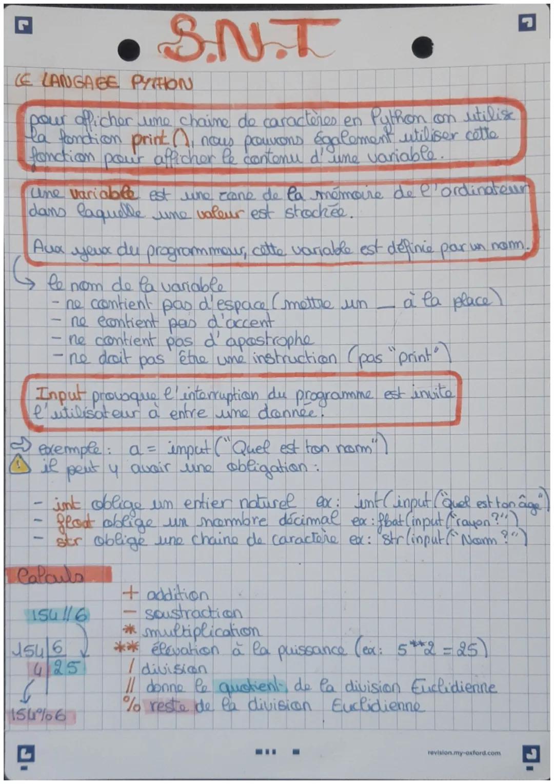 Programmation en Python