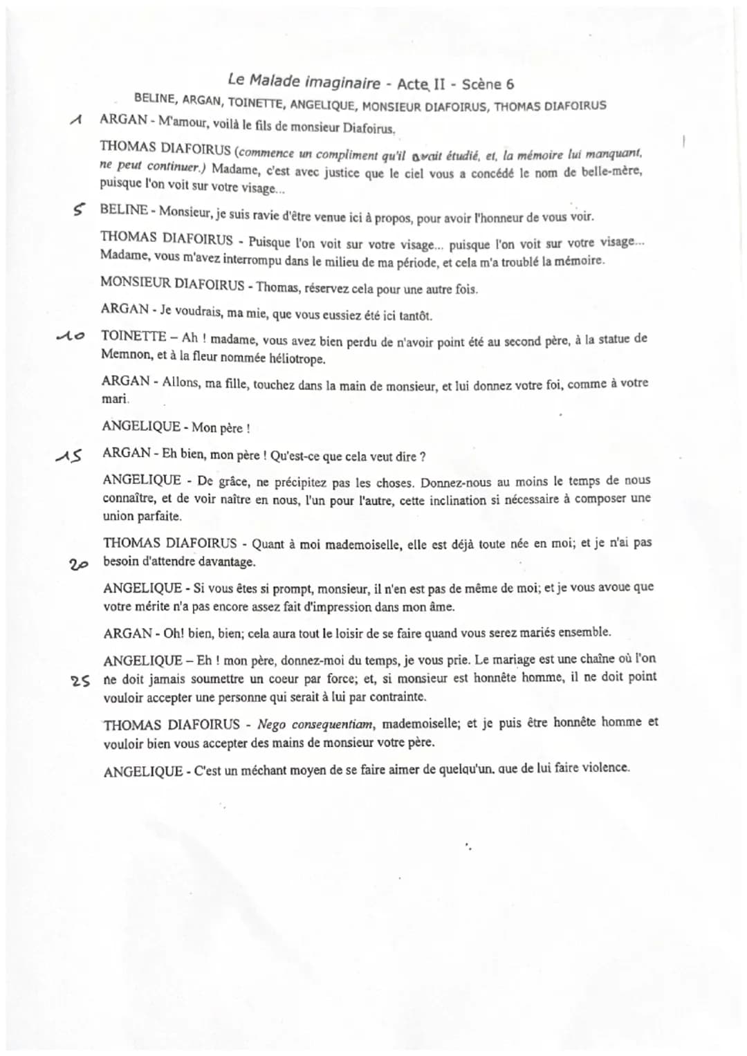 Le Malade imaginaire - Acte II Scène 6
Molière
Introduction
• Au 17 -ème siècle Molière est un célèbre comédien et dramaturge
français. Ses 