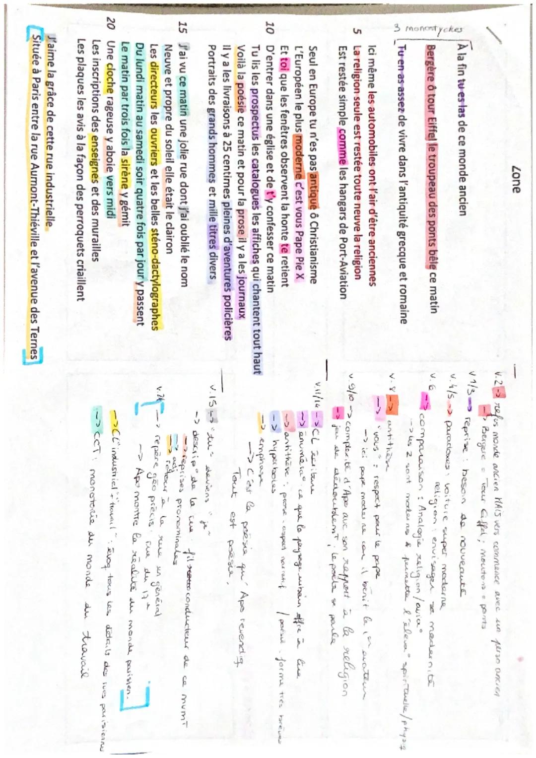 Zone
3 monostyckes

À la fin tu es las de ce monde ancien

Bergère ô tour Eiffel le troupeau des ponts bêle ce matin
Tu en as assez de vivre