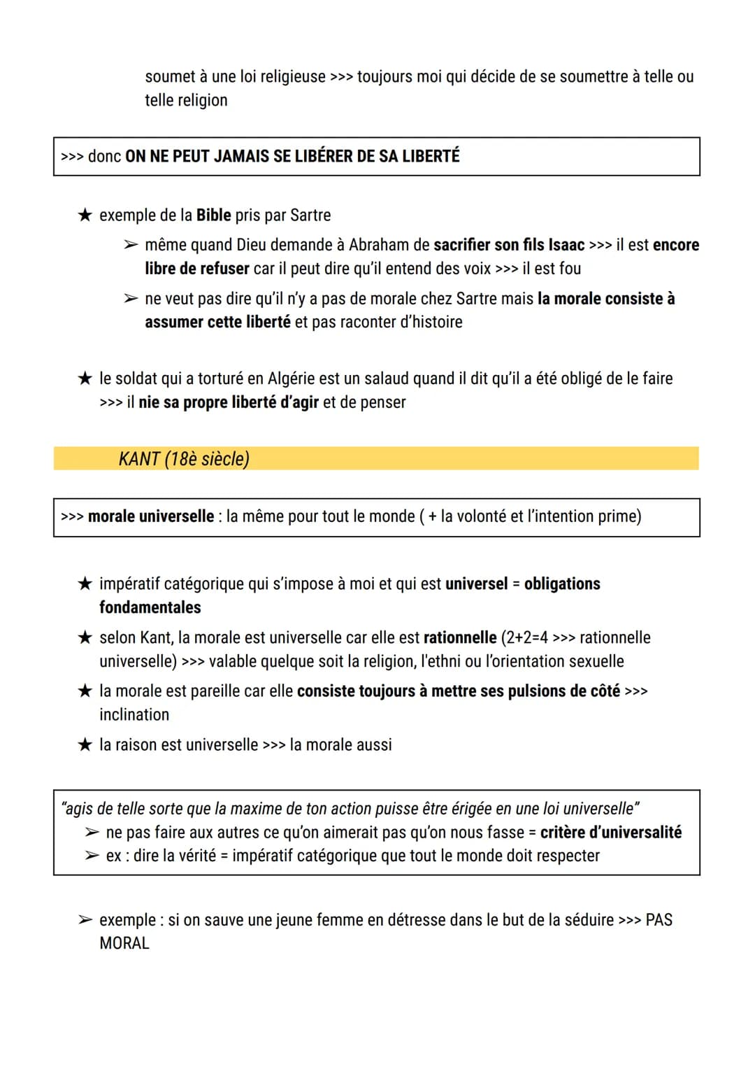 Le devoir
définition : le devoir désigne l'obligation à l'égard de ce qu'il faut faire ( = obligation à se
conformer à ce qu'une société con