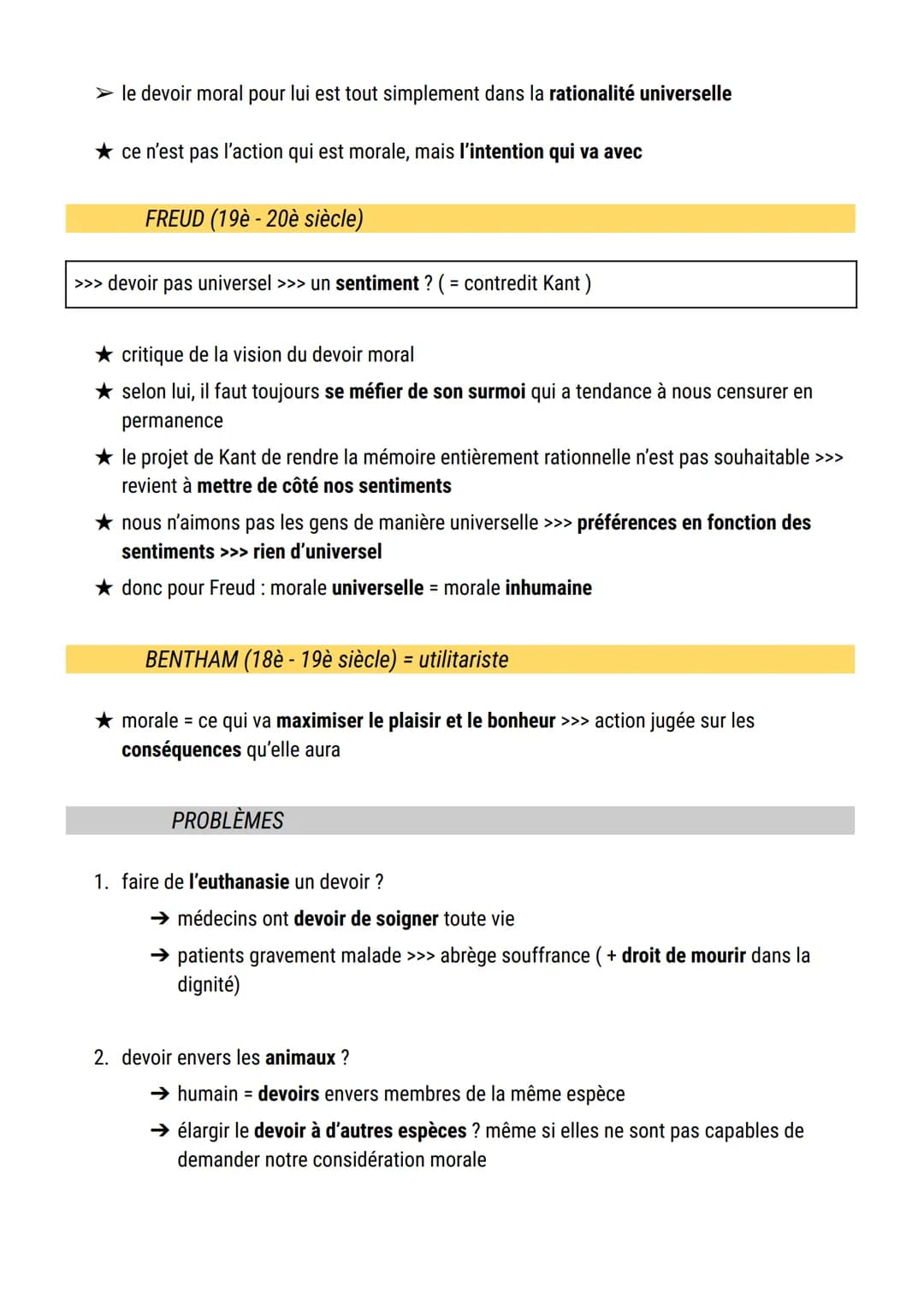Le devoir
définition : le devoir désigne l'obligation à l'égard de ce qu'il faut faire ( = obligation à se
conformer à ce qu'une société con