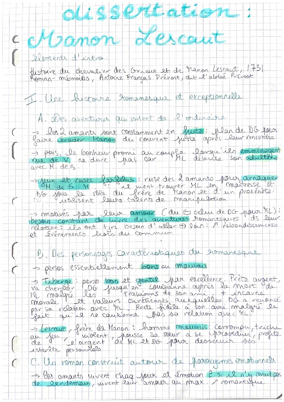 Manon Lescaut: Résumé, Dissertation PDF, et Analyse Bac