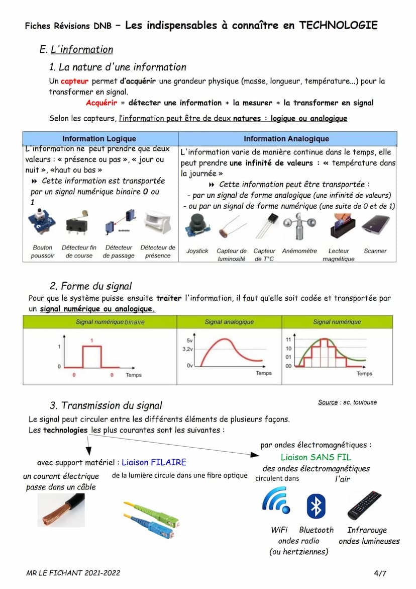 Fiches Révisions DNB Les indispensables à connaître en TECHNOLOGIE
A. L'analyse fonctionnelle
1. Le besoin
Pour définir le besoin auquel doi