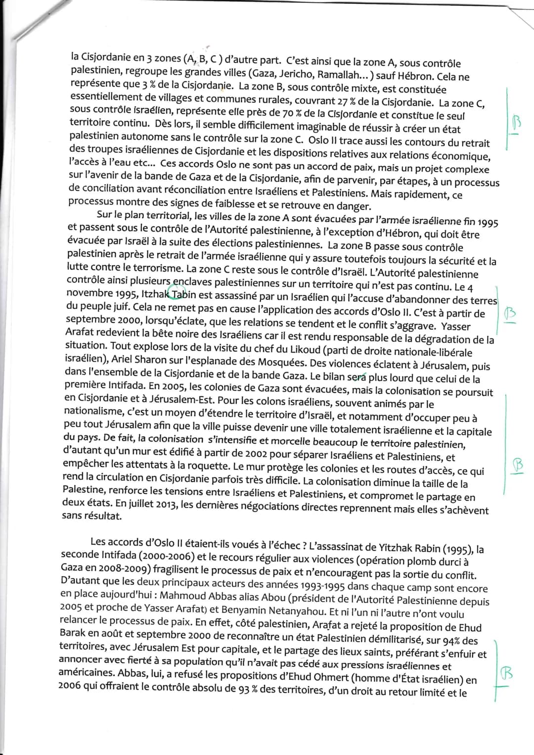 JALON 5: Dissertation
Mayer Celine Tou
Le Proche-Orient est secoué par des guerres à répétitions opposant l'État d'Israël à ses
voisins arab