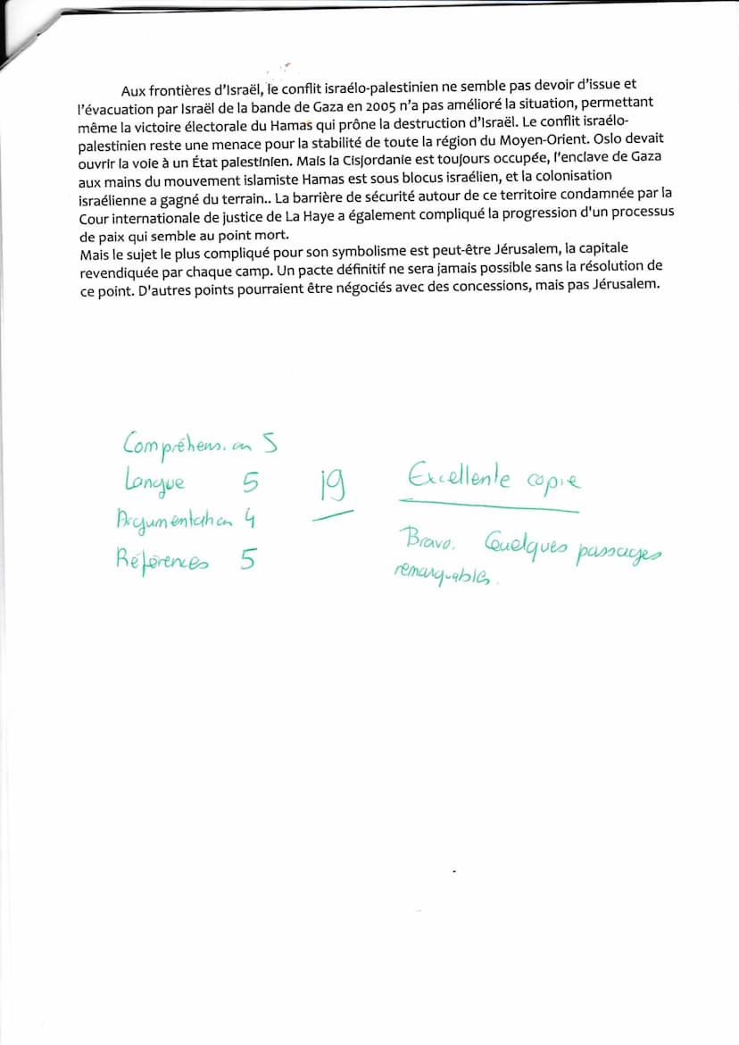 JALON 5: Dissertation
Mayer Celine Tou
Le Proche-Orient est secoué par des guerres à répétitions opposant l'État d'Israël à ses
voisins arab