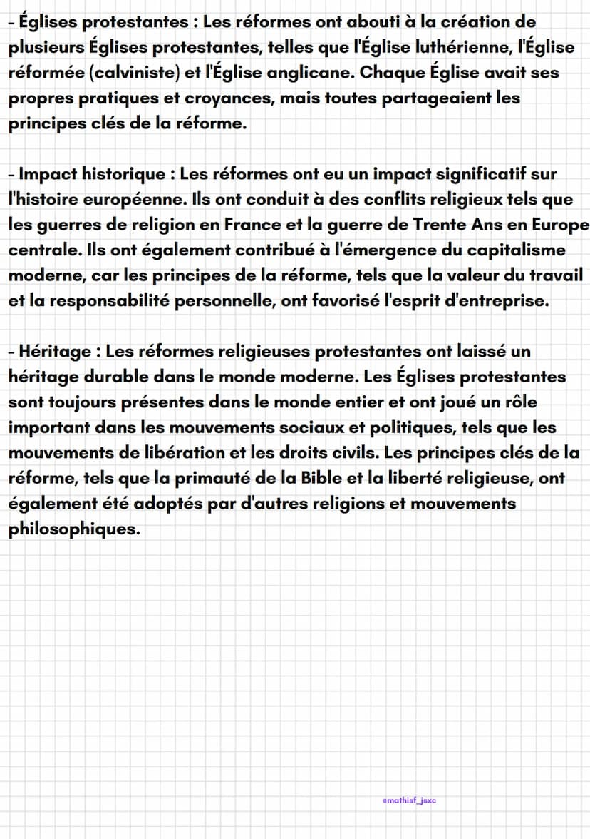 emathisf_jsxc
Histoire
Les réformes religieuses protestantes
Les réformes religieuses protestantes ont eu un impact significatif
sur l'histo