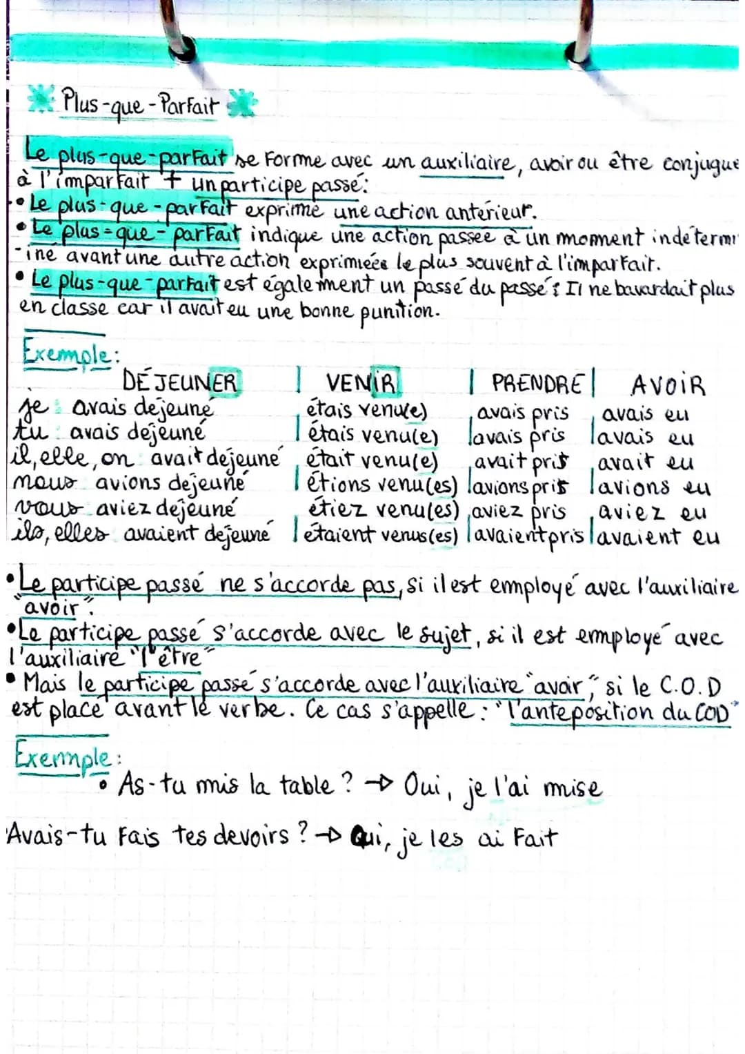 Imparfait
L'imparfait s'utilise dans la situation initiale pour présenter des person-
-nages et les décrire, expliquer la situation, indique