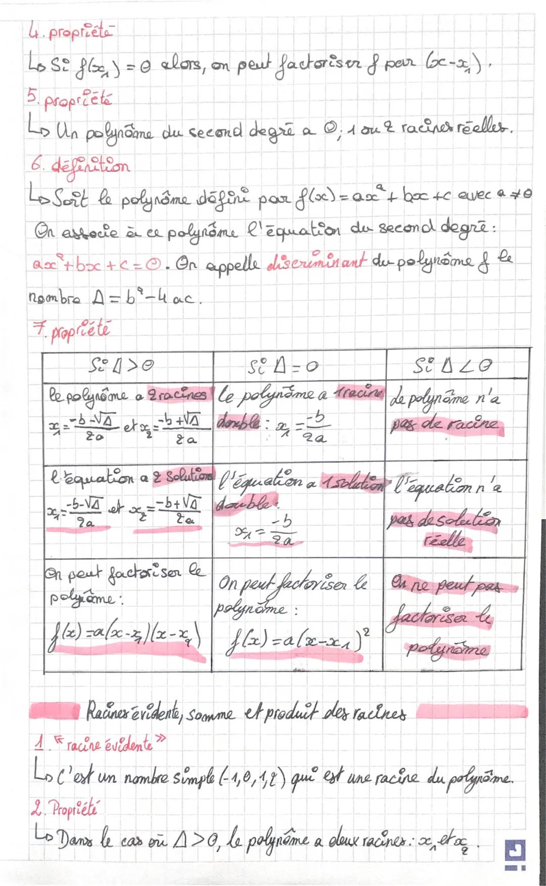 # le second degrés

Rappel résolutions d'équation

1. equation du 1er degré

Lo C'est une équation que l'on peut mettre sous la forme: $ax+b