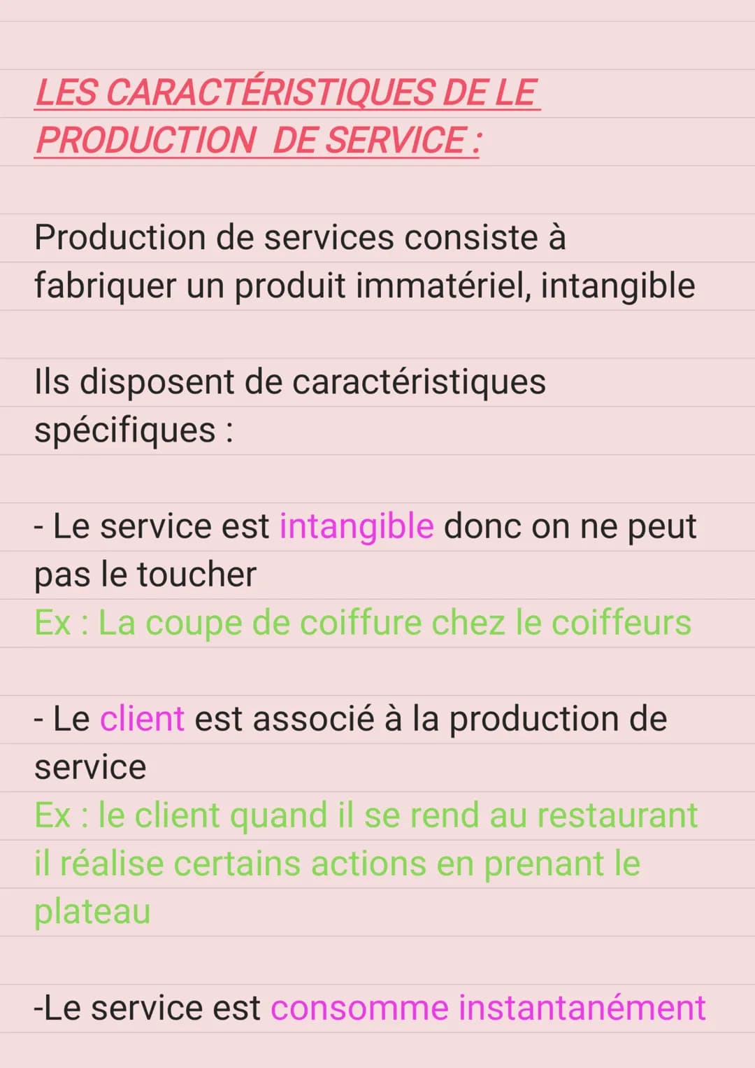Le processus
l'organisation
de production de
:
LE MODE DE PRODUCTION DU BIEN :
La production de bien constitue à
fabriquer un produit matéri