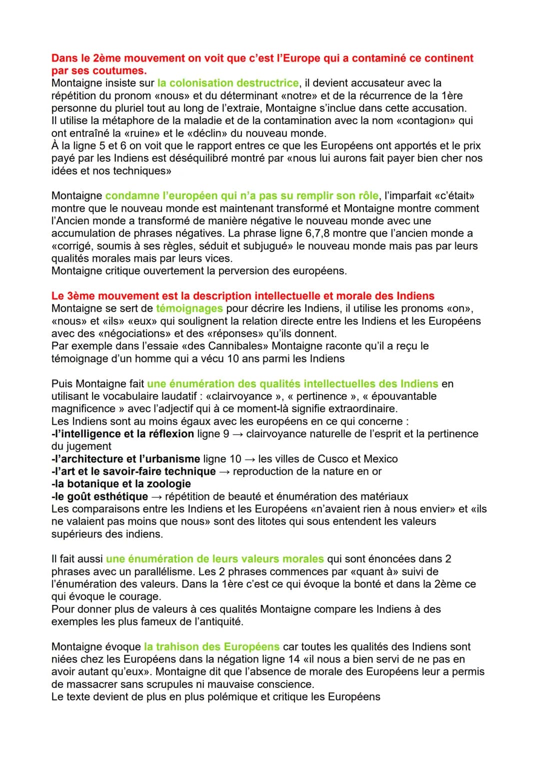 MONTAIGNE TEXTE 5: DES COCHES
INTRODUCTION
Lorsque Montaigne rédige ses essaies de 1570 à sa mort, les conquêtes et exploration au
nouveaux 