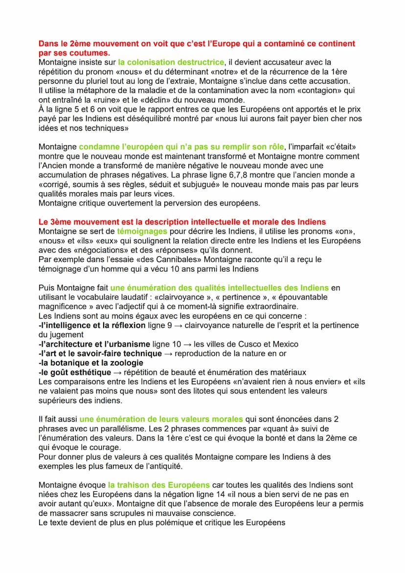 MONTAIGNE TEXTE 5: DES COCHES
INTRODUCTION
Lorsque Montaigne rédige ses essaies de 1570 à sa mort, les conquêtes et exploration au
nouveaux 