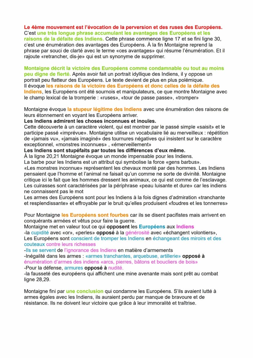 MONTAIGNE TEXTE 5: DES COCHES
INTRODUCTION
Lorsque Montaigne rédige ses essaies de 1570 à sa mort, les conquêtes et exploration au
nouveaux 