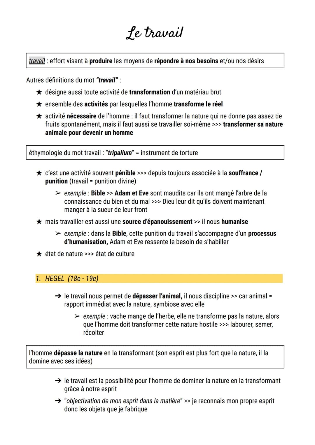 Le travail
travail: effort visant à produire les moyens de répondre à nos besoins et/ou nos désirs
Autres définitions du mot "travail":
★ dé