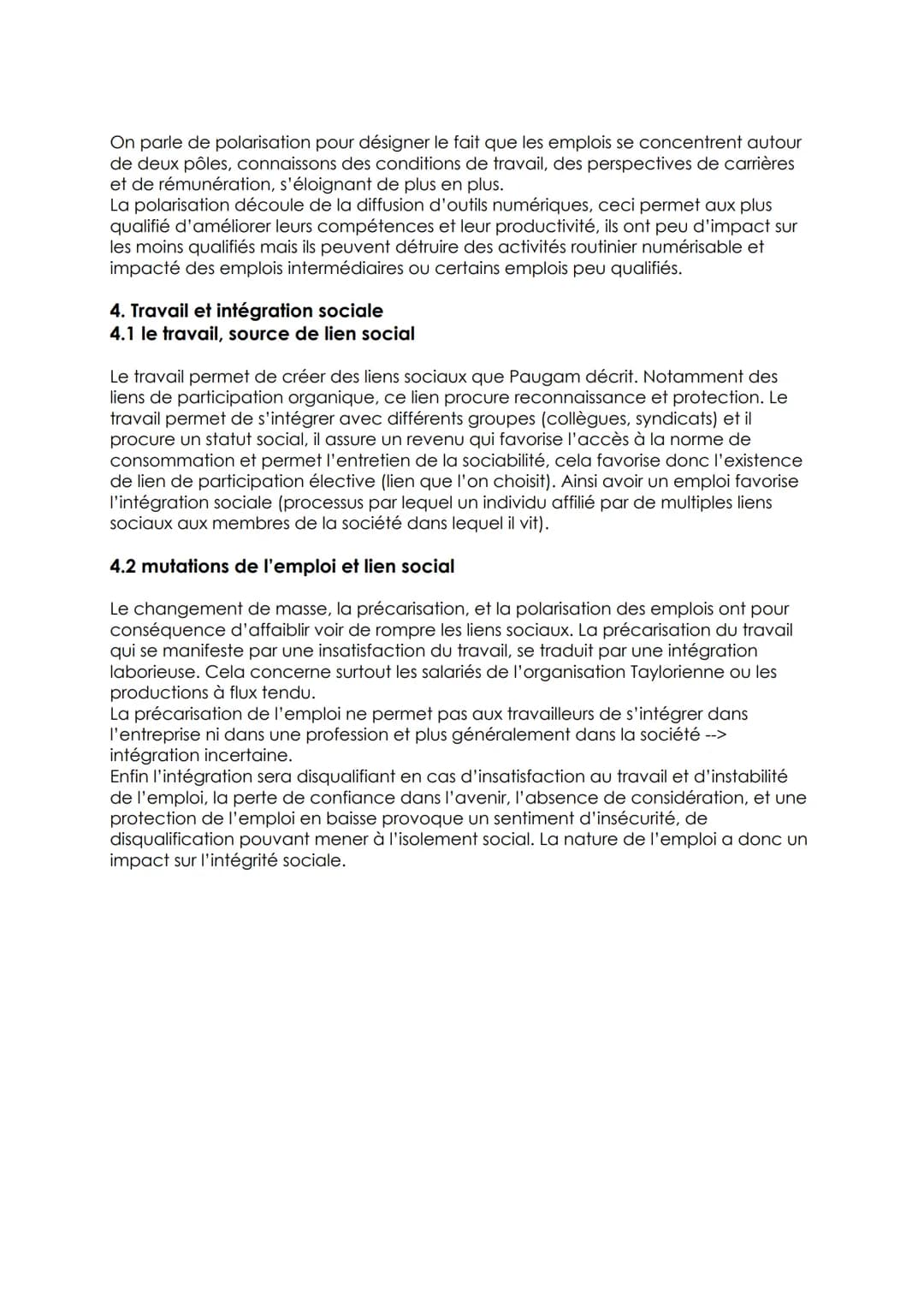 Chapitre 4 : quelles mutations du travail et de l'emploi ?
1. Activité, travail, emploi et chômage
1.1 du travail à l'emploi
Travailler dési