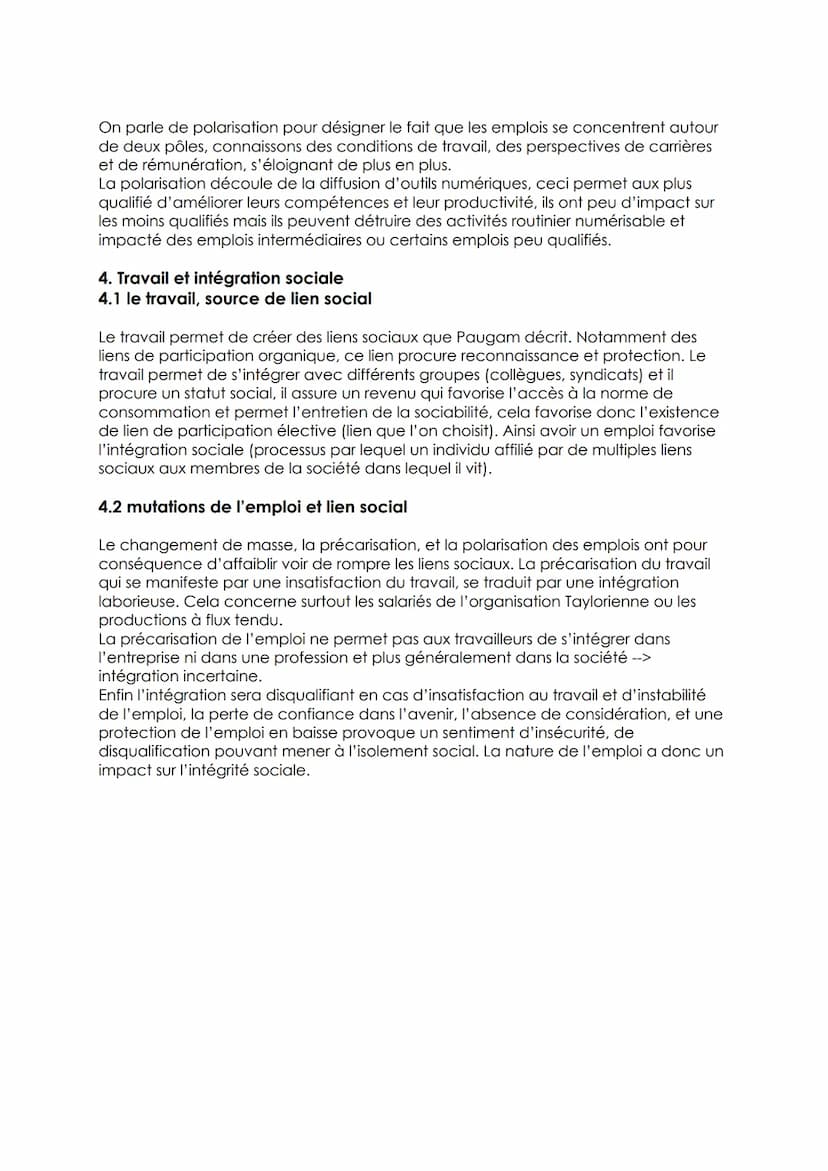 Chapitre 4 : quelles mutations du travail et de l'emploi ?
1. Activité, travail, emploi et chômage
1.1 du travail à l'emploi
Travailler dési