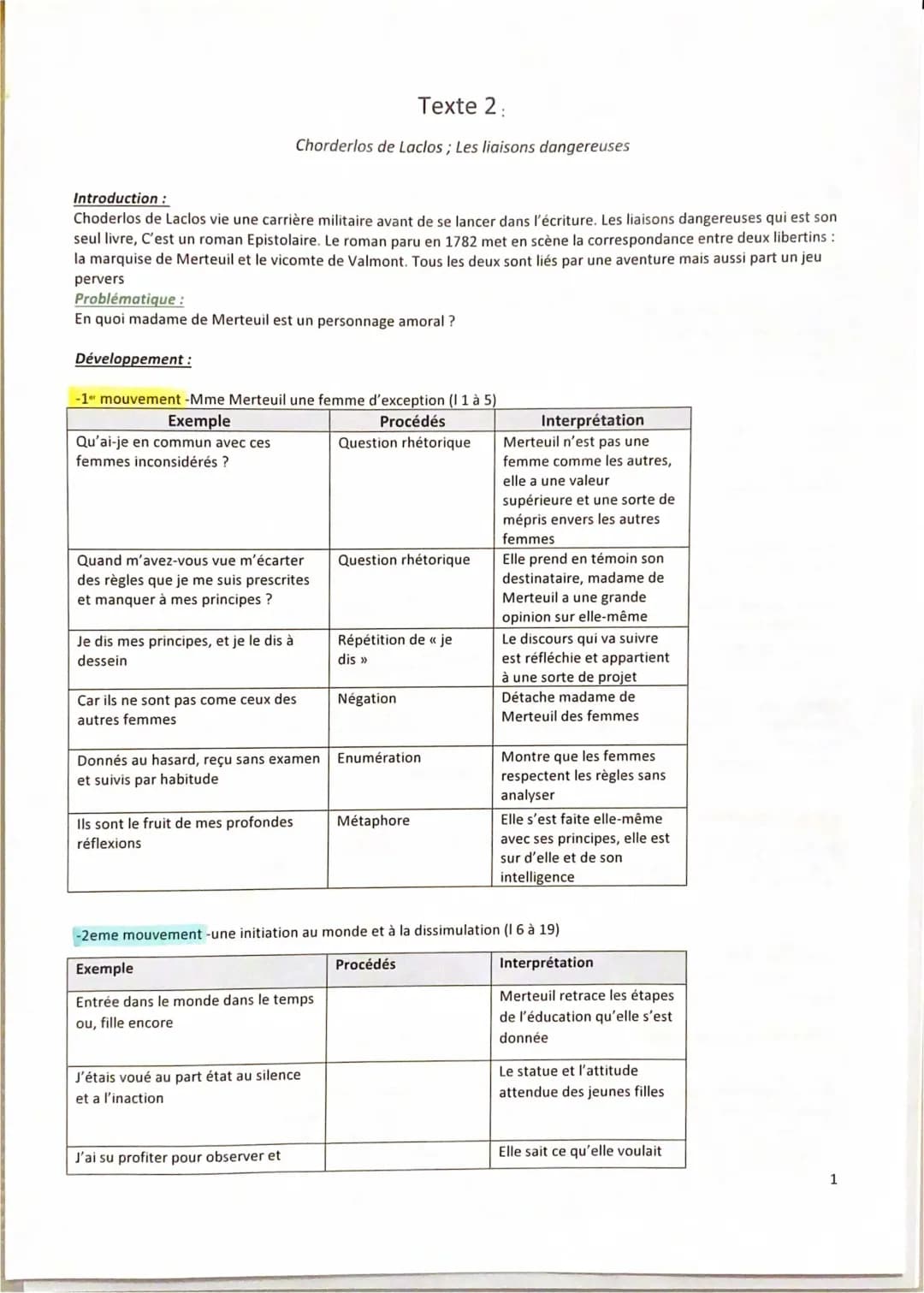 lecture linéaire oral bac de français 