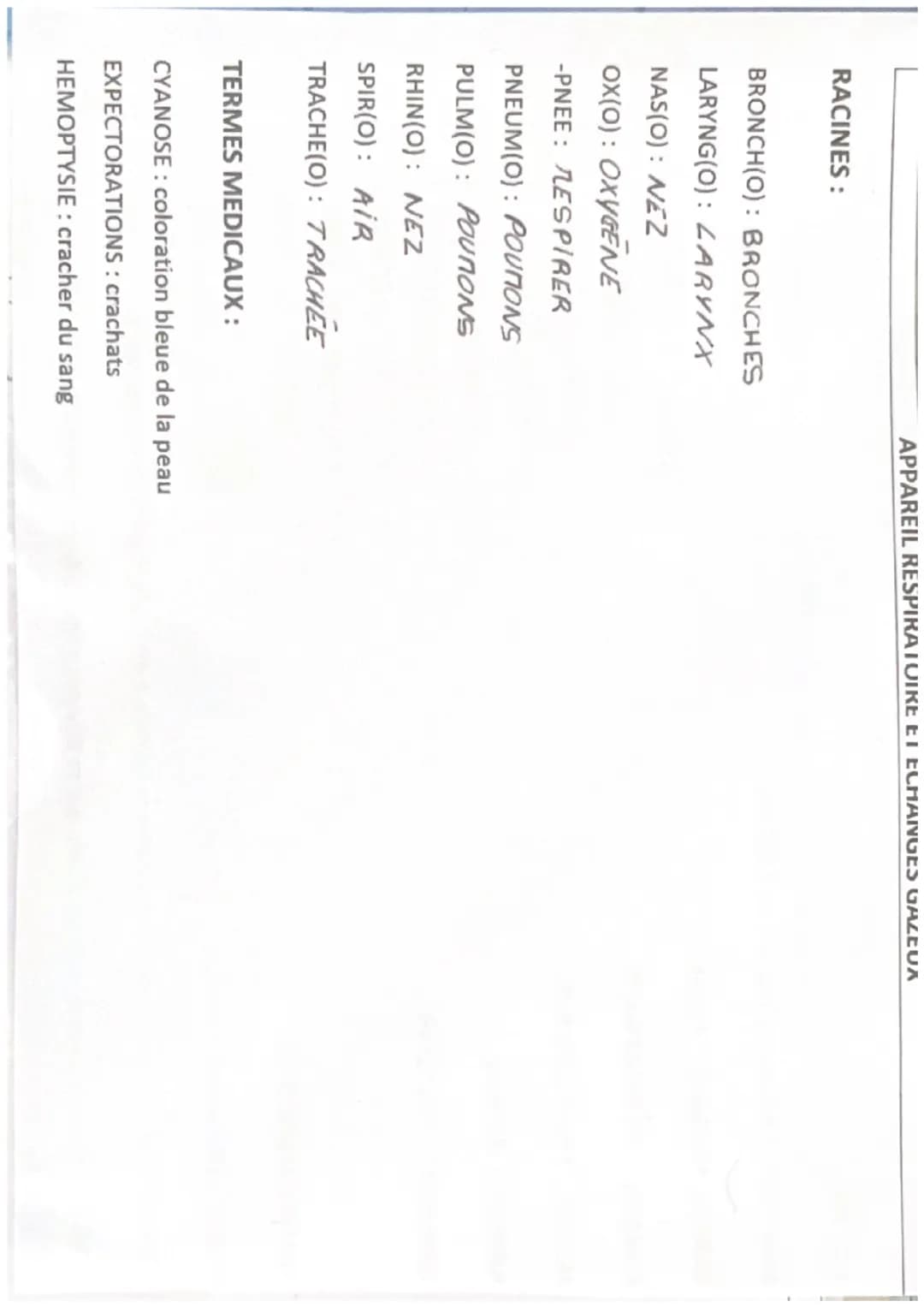 TERMINOLOGIE
Radicaux, préfixes et suffixes
ORGANISATION ET FONCTIONNEMENT INTÉGRÉ
Racines
cardi(o)
cary(o)-, nuclé(o)-
cérébr(o)-
cervic(o)
