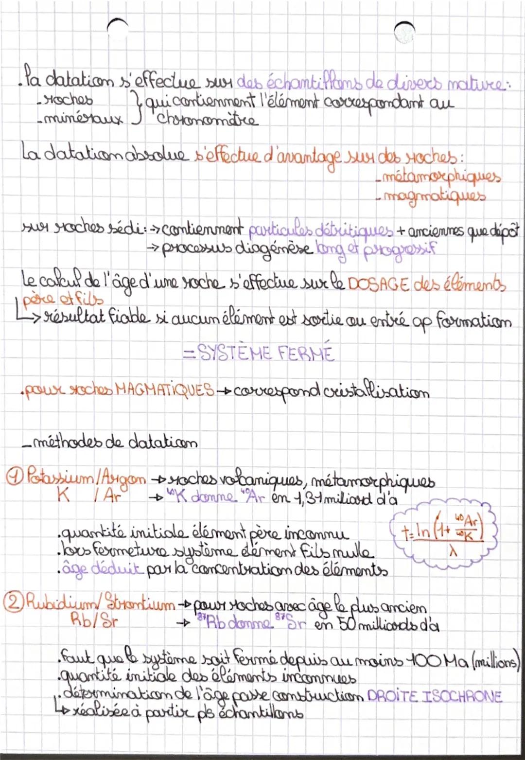 Thème 2: A la recherche du passé
géologique de notre
planète
Chapitre 1: le temps et les roches.
→> la chronologie relative
-permet de dater