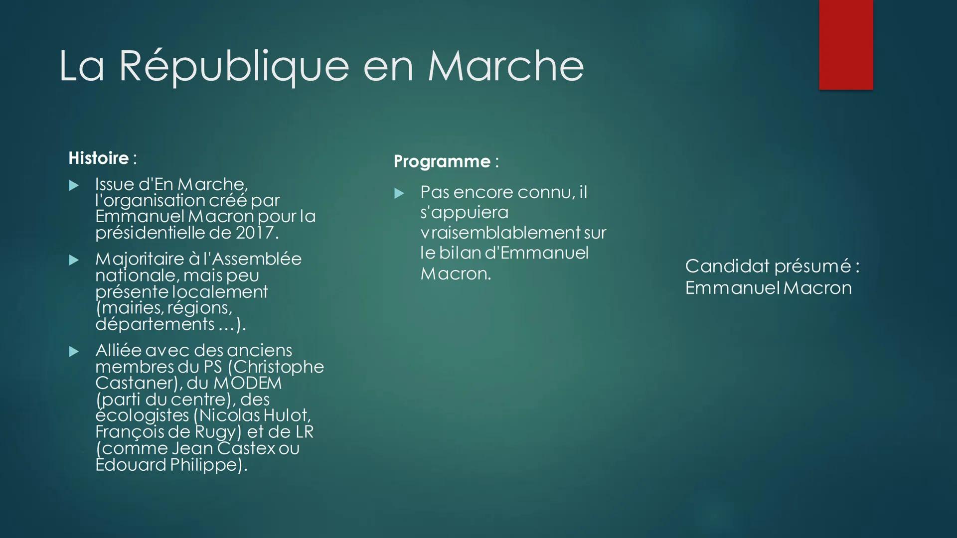 Le Libéralisme Principales idées
Pensée fondée sur le
respect de l'individu.
L'humain est un individu
rationnel. Ses choix
s'opèrent ainsi s