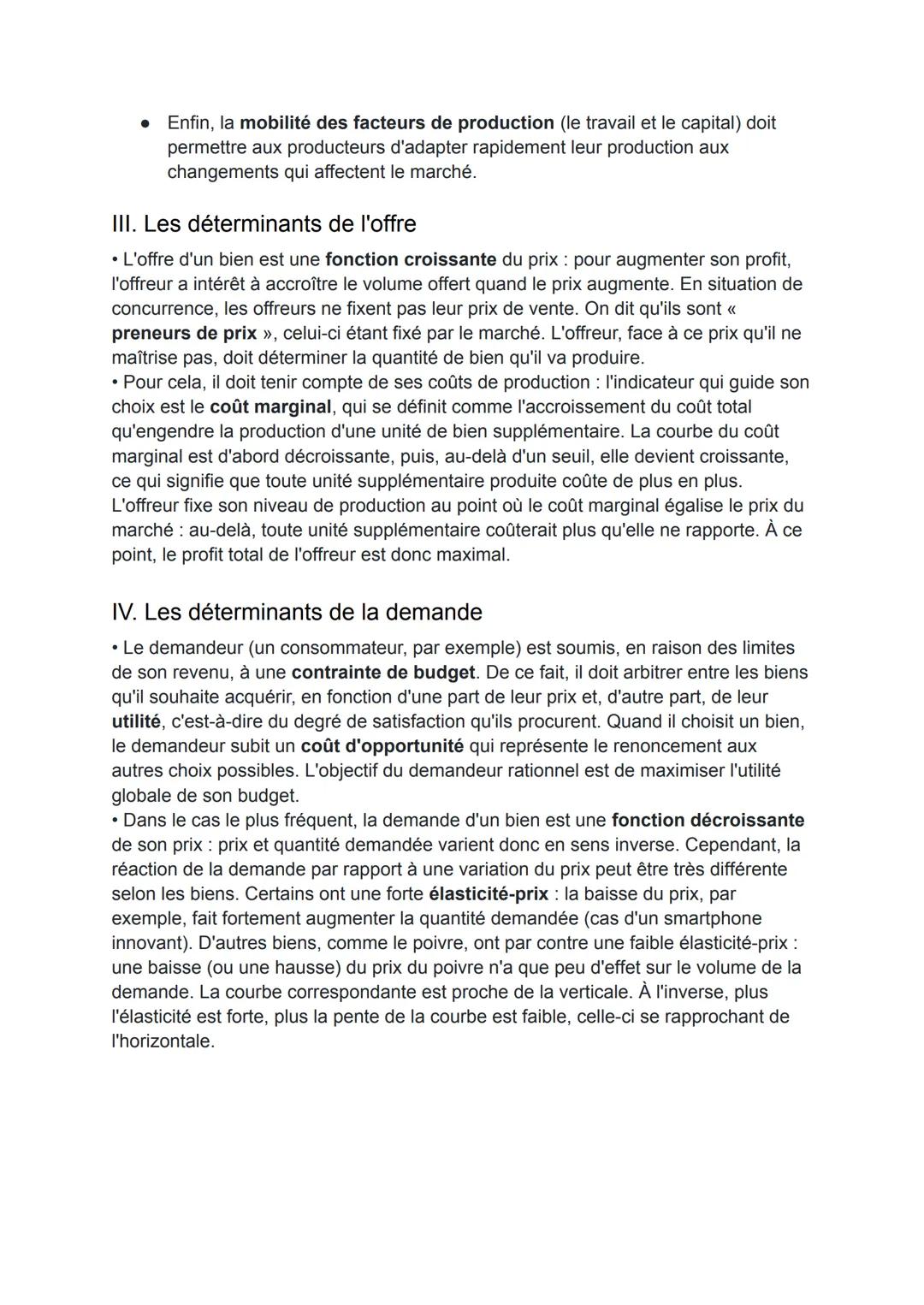SES
Fiche de révisions
Un marché est le lieu, réel ou fictif, où se rencontrent une offre et une
demande de biens ou de services. Les offreu