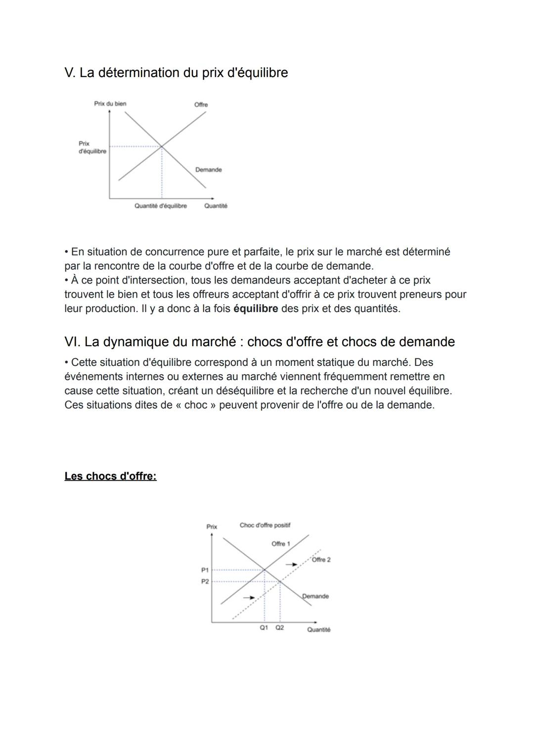 SES
Fiche de révisions
Un marché est le lieu, réel ou fictif, où se rencontrent une offre et une
demande de biens ou de services. Les offreu