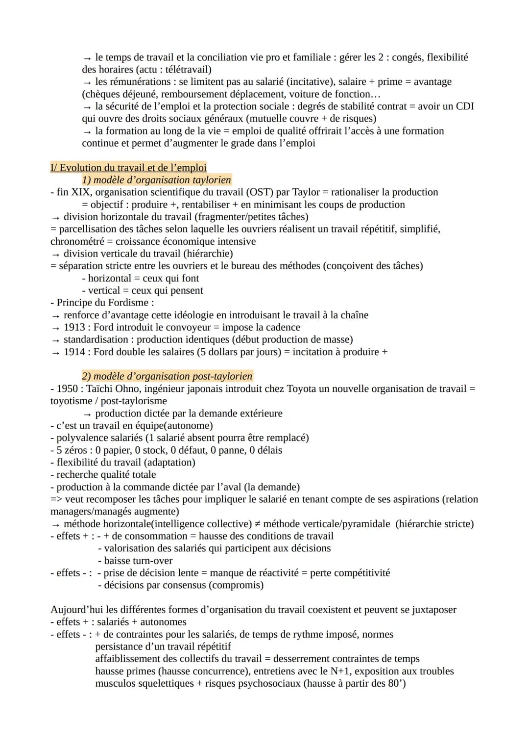 QUELLES MUTATIONS DU TRAVAIL ET DE L'EMPLOI ?
- population totale population active
population inactive
=> taux actif : [population active /