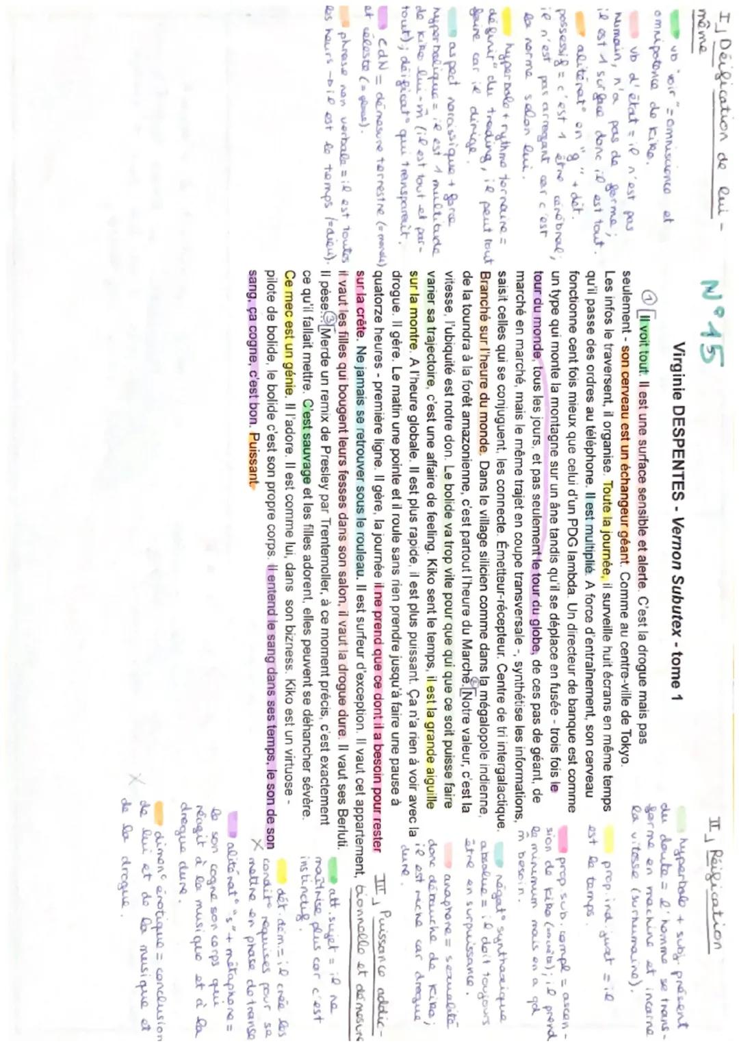 I Déification de lui-
même

voir" omniscence et
omnipotence de kike.

vb d'état = il n'est pas
numain, n'a pas de forme;
il est 1 surgave do