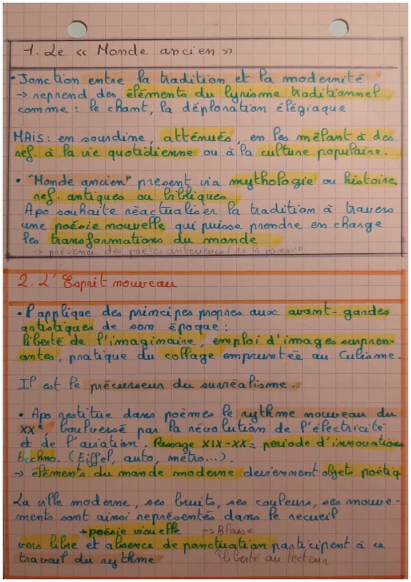 français d
Alcoobs, Guillaume Apollinaire
Repères biographiques
• mé en 1880, mont
en 1918
• mé à Rome d'une mère
polonaise et d'un père ita