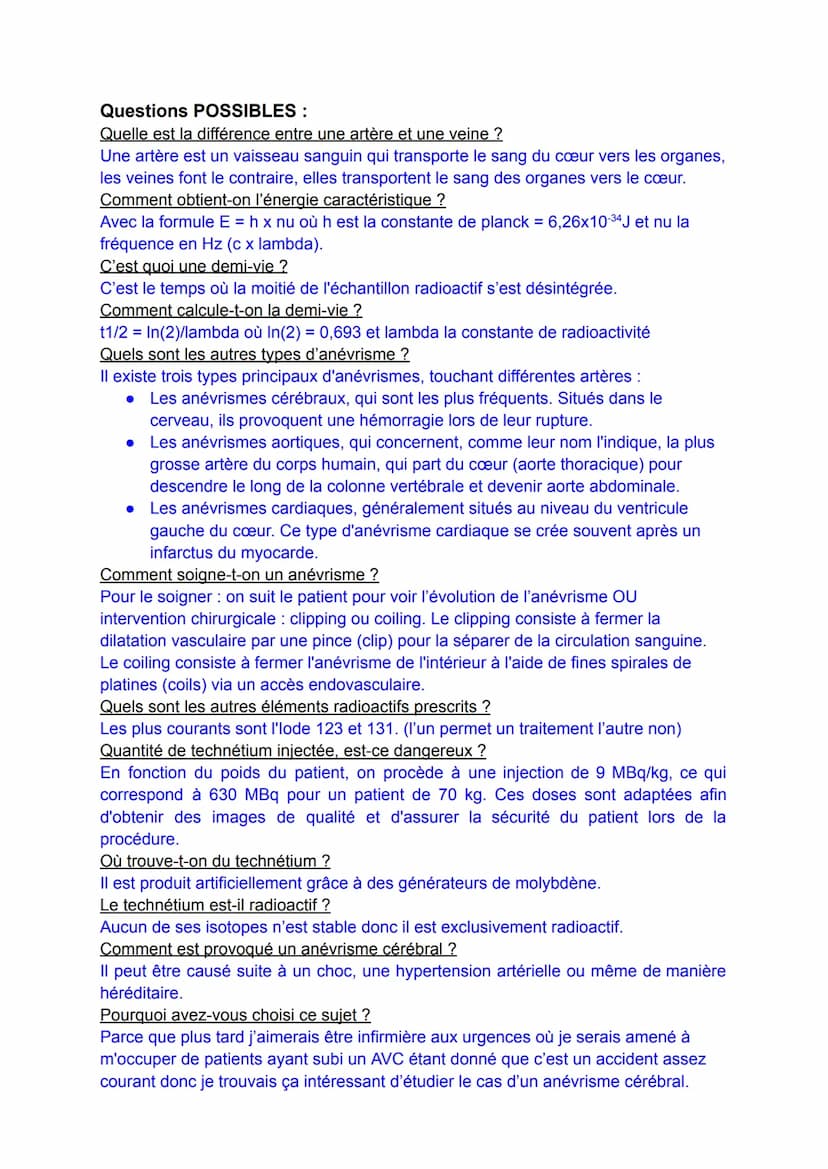 Comment la scintigraphie permet-elle de diagnostiquer un anévrisme cérébral ?
Intro
Dans le domaine médical, les techniques d'imagerie sont 
