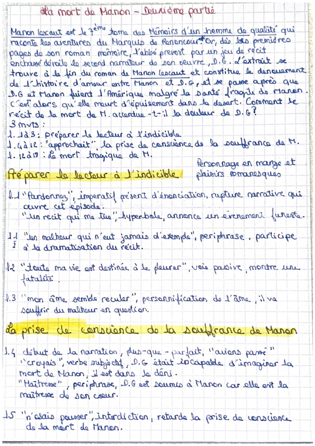 La mort de Manon - Deuxième partie
Pardonnez, si j'achève en peu de mots un récit qui me tue. Je vous raconte un malheur qui n'eut
jamais d'