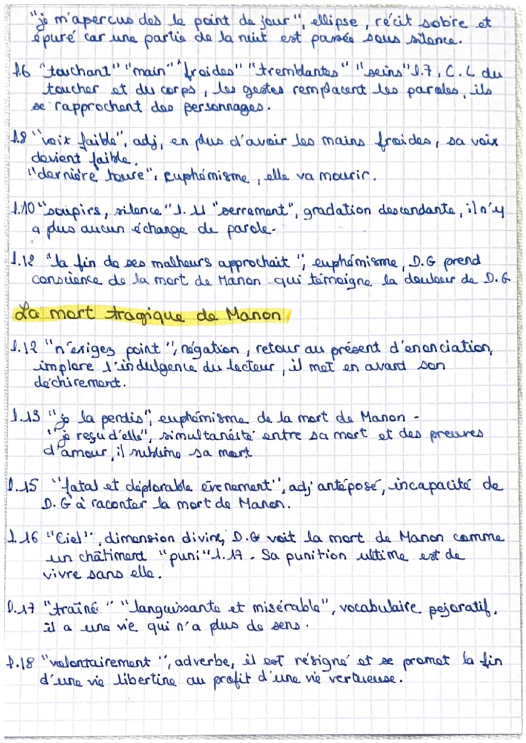 La mort de Manon - Deuxième partie
Pardonnez, si j'achève en peu de mots un récit qui me tue. Je vous raconte un malheur qui n'eut
jamais d'