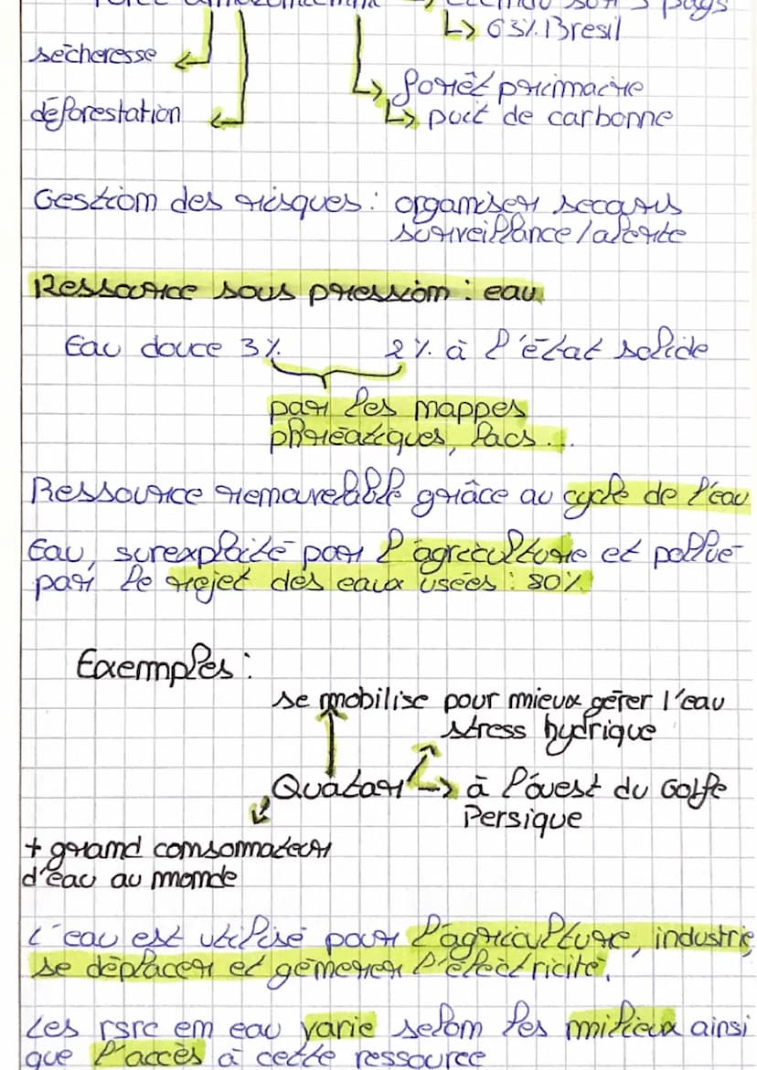des equicoties friagues
4- changement climatique
Pleas → phemomème cimpriércsille
aças mazuries
Leas technologique
Reque = alea + rumérabili