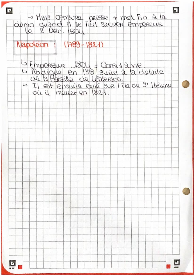 0
O
Definitions:
R.F. Histoire-17
Constitution; texte qui fixe l'organisation des
pouvoirs.
Monarchie Constitutionnelle:
monarchie où le pou
