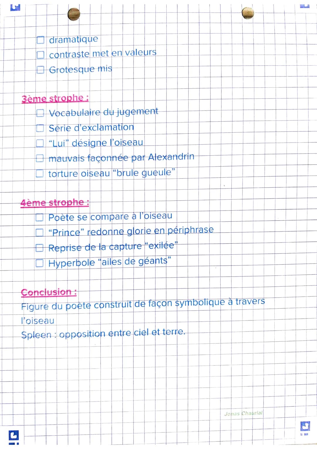 E
Introduction
Poème du recueil les fleurs du mal du Baudelaire, 1861.
Composé de 4 quatrains.
Comment la figure du poète se construit à tra